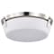 Nuvo Rowen 3-Light Flush Mount Brushed Nickel Etched White Glass 60/7760 - alternate 1